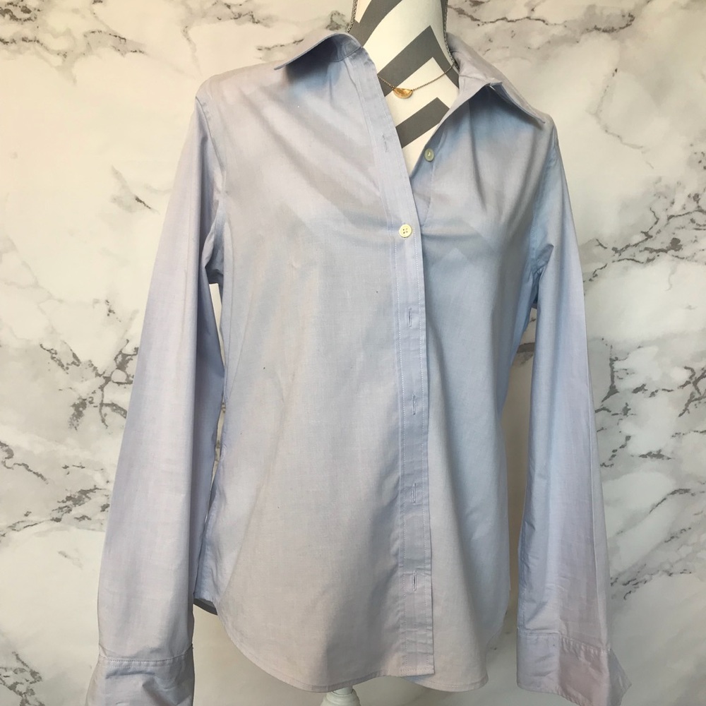 Banana Republic non iron size 14 button up blue